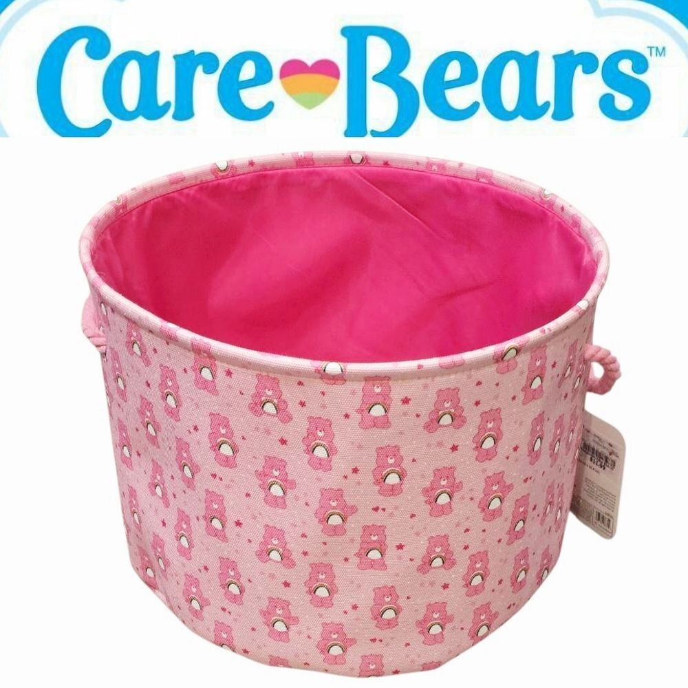 Care Bears Rainbow Bears Many Faces Decorative Storage Basket w/Handles